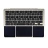 ClearView Palm Rest and Touchpad Skin for MacBook Air 13.6" (2024 M3) / 2022 M2 (2022 M2) - Scratch-Resistant, Made In Japan [Black Leather-Look]