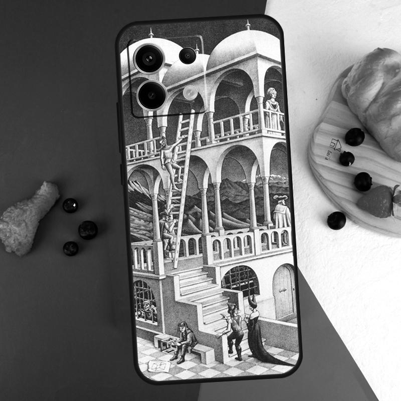 

Escher Staircases Case For Xiaomi Redmi Note 14 9 10 11 12 13 Pro 9S 10S 11S 12S Redmi 13C 10C 12C 14C Coque Redmi Note 14 Pro 5G