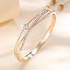 New Micro-paved Zirconia Women's Light Luxury Exquisite Cross Versatile Jewelry Bracelet