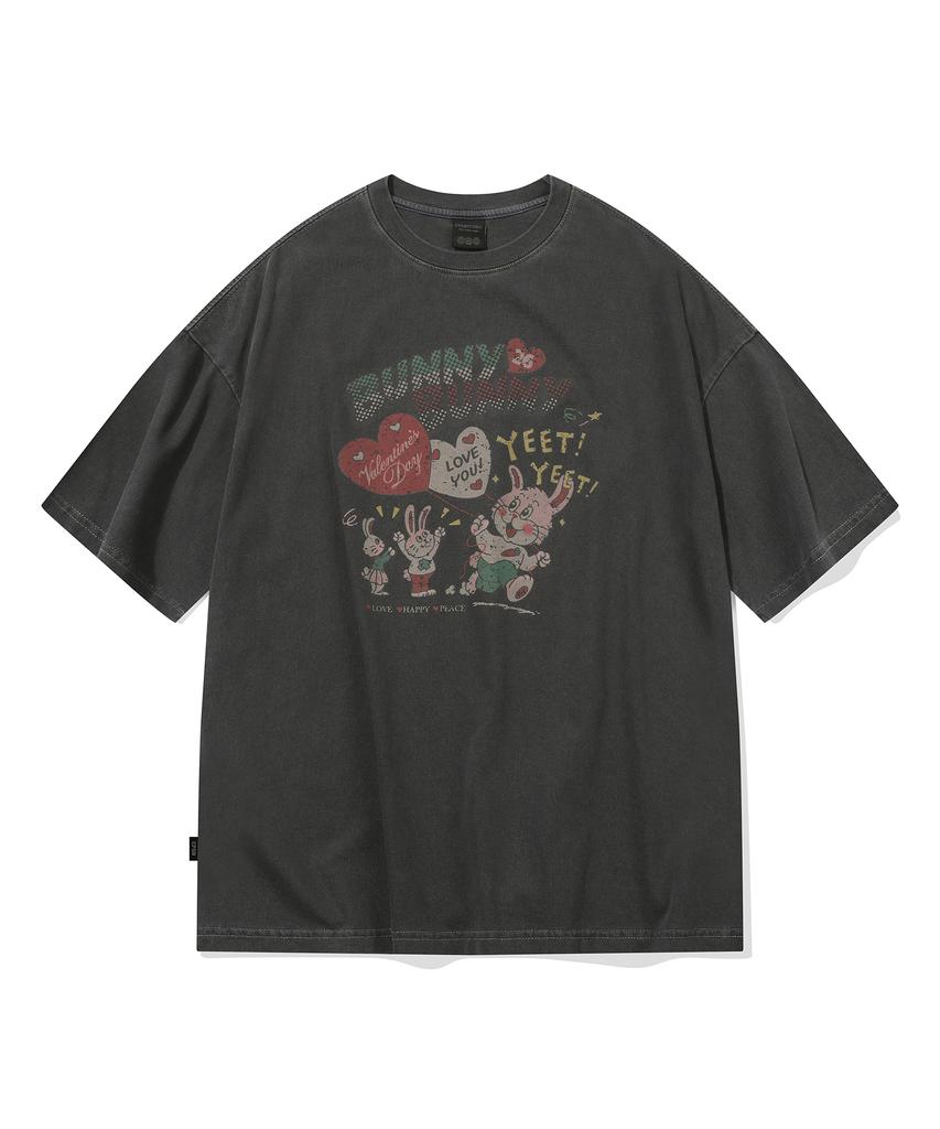 CPGN STUDIO Bunnynny Pigment Short Sleeve T-Shirt Smoke Black