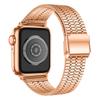 Pasek do zegarka Apple Watch Series 40 mm 42 mm 44 mm 38 mm Luksusowy pasek do zegarka ze stali nierdzewnej do zegarka iWatch Ultra 9 8 7 6 5 4 3 2 1 SE Pasek ze składanym zapięciem 49 mm