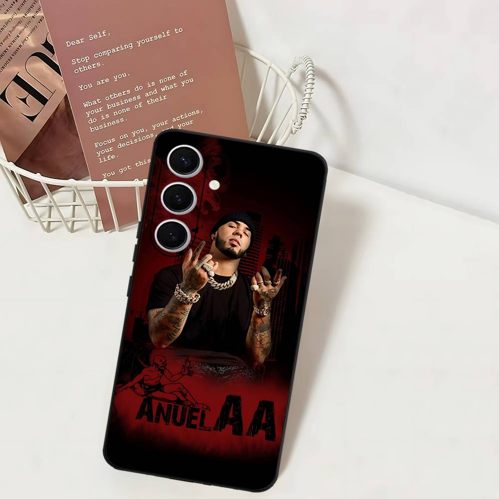 

Anuel AA Rapper Phone Case For Samsung S 24 Fe 25 Ultra Plus 20 Lite 21 30 22 23 24 22 Ultra 5G Fundas Samsung S20 5G