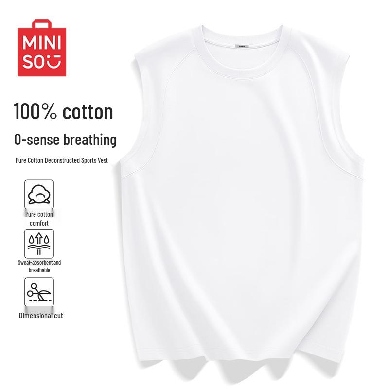 MINISO Men s Heavyweight Relaxed Fit Tank Top M