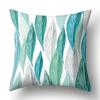Polyester Pillowcase Green Tree Leaf Pillowcase Home Soft Furnishing Car Cushion Cover