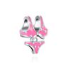 New 925 Sterling Silver Shell Bikini Steamship Fish Pendant Bead Charm Fit Original  Bracelet for Women DIY Jewelry Gift