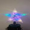 New 20cm Double-layer Five-pointed Star Snowman Tree Topper Light