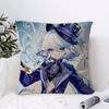 Genshin Impact Furina Cushion Cover Eco Linen Pillow Case DoubleSided Print Breathable Durable Zipper Home Decor Gift