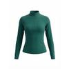 Womens Tennis Sport Set Long Sleeve Zipper Collar Skirted Outfit Striped Pleated Gym Workout Suit