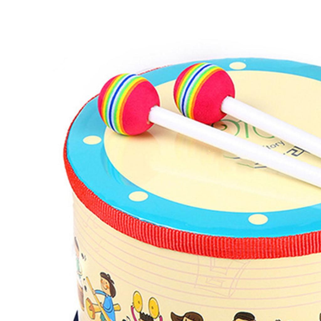 Children Snare Drum Toddler Birch Wood Drum Toys for Kindergarten Early Education
