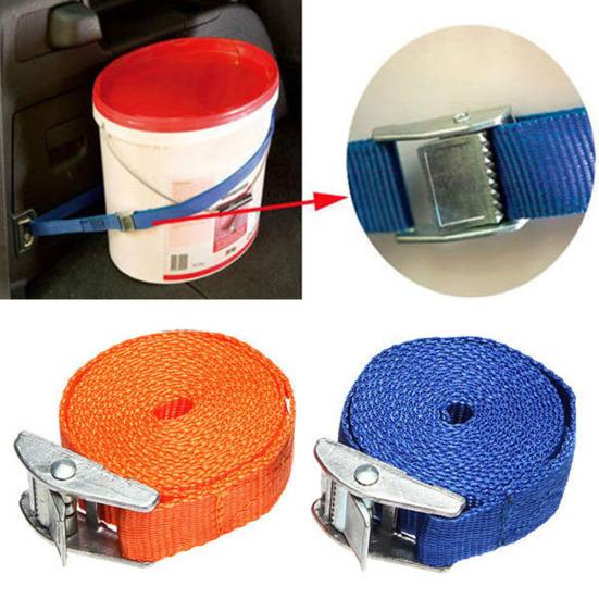 2,5m Heavy Duty Metal Cam Spenne Lastebagasjeveske Nylon festebelte