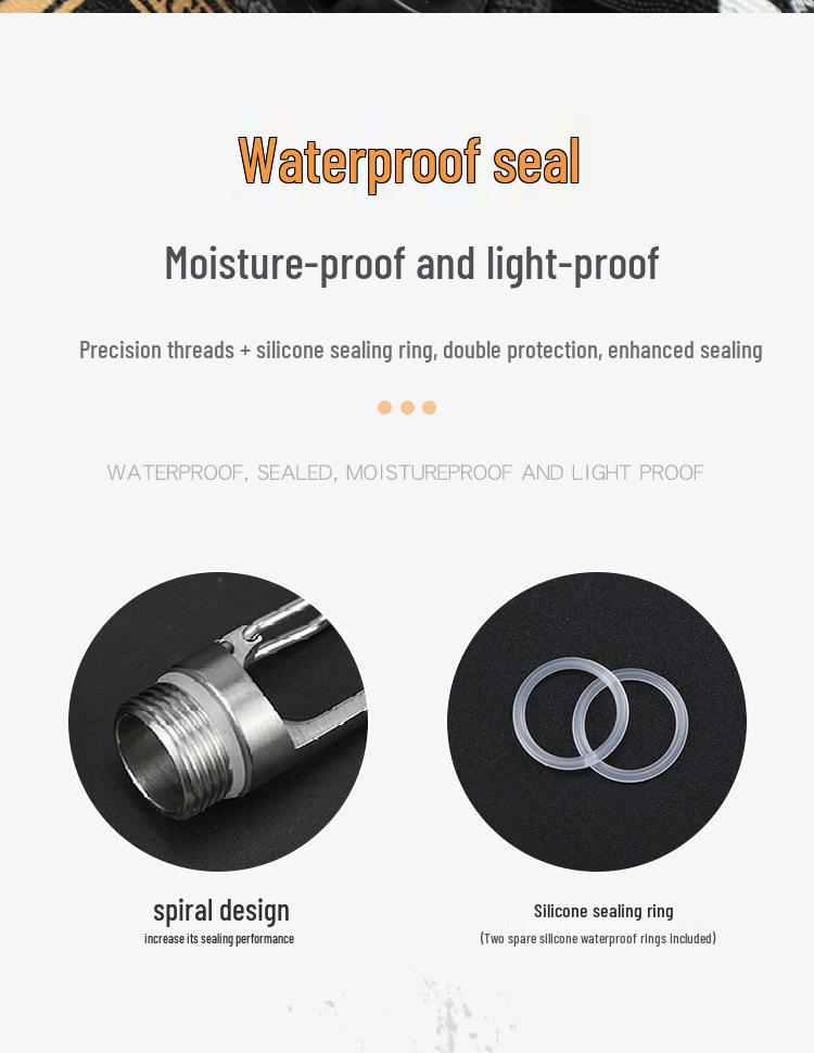 Wasserdichte Hänge-Pillendose aus Reintitan: Tragbare versiegelte Aufbewahrung für Medikamente