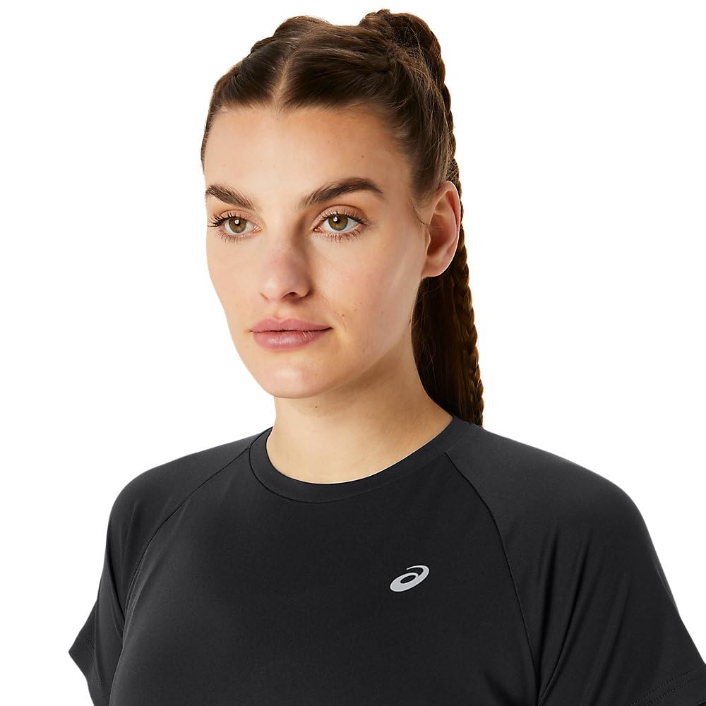 Offizieller Shop Exklusive Laufbekleidung Lauf Kurzarmtop L PERFORMANCE BLACK [Asics] Damen