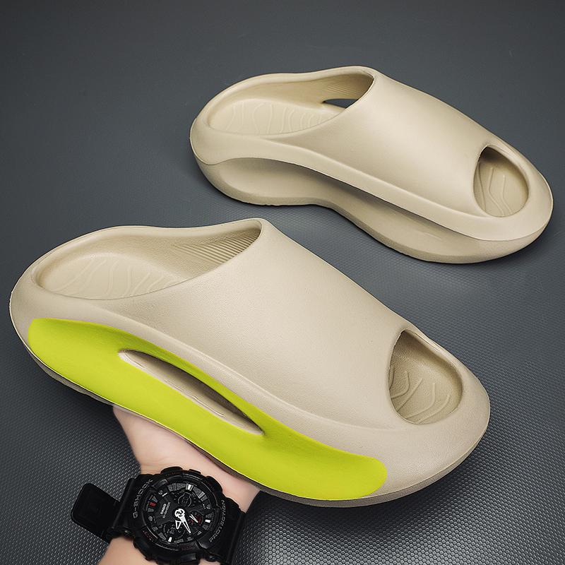 Grote Maat 36-45 Zomer Luxe Jongens Koppel Mode Eén Woord Outdoor Zand Strand Sandalen Huis Pantoffels Herenschoenen Gratis Verzending