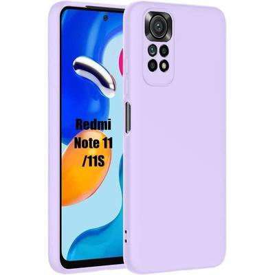Case - Xiaomi - Redmi Note 11-Note 11S - Liquid Silicone - Shockproof - Purple