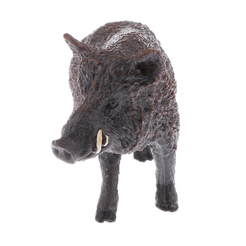 Realistisches Wildschwein-Tiertier-Modell Simulierte Wildschwein-Actionfiguren Pädagogische und Sammler-Spielzeuge für Tierliebhaber Geburtstagsgeschenke
