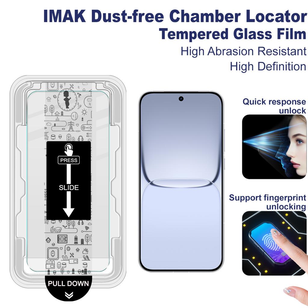 For Realme Neo 8 5G Glass IMAK Dust-free Cabin H Series Tempered Glass Film