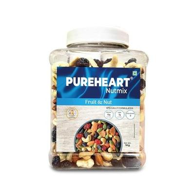Pureheart Nutmix Fruit & Nuts (1 Kg) Natural Premium Mix Nuts (Cashews, Almonds, Raisins, Cranberries) & Crunchy Dry Fruits Panchmeva
