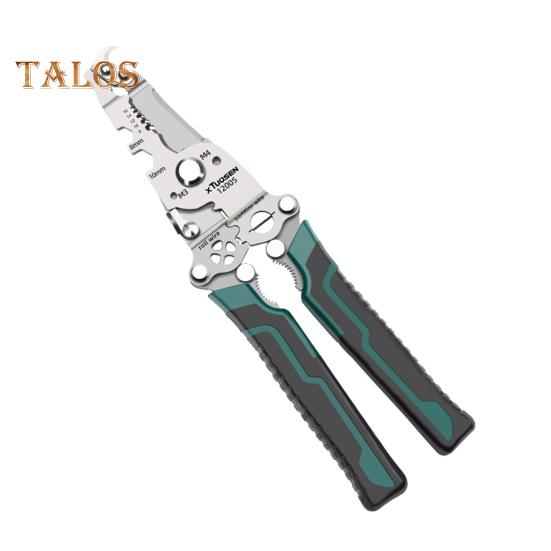 

Складной инструмент для зачистки проводов с нескользящей ручкой Эргономичный дизайн Высокопрочные многофункциональные кусачки для кабеля Клещи для зачистки проводов темно-зеленого