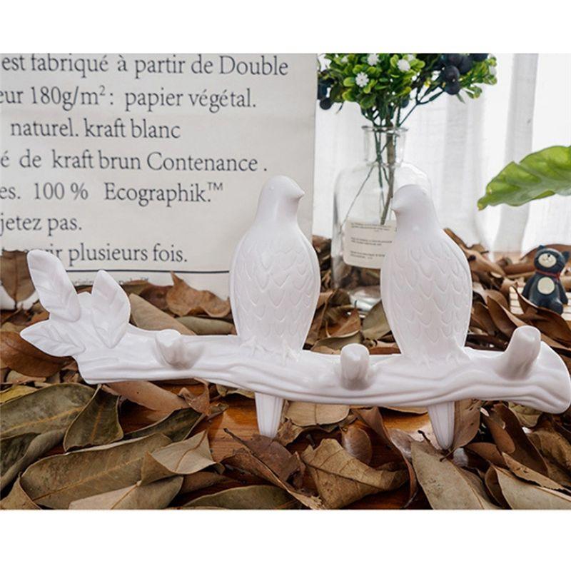 A84E-Vogelhaken für Wanddekorationen Schlüsselhaken Küche Mantel Kleidung Handtuchhaken Hut Handtaschenhalter Zuhause