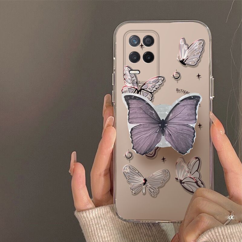 

Realme8Pro 5G Mobile Phone Case. Retro Ins High-value Fashion New Full-screen Butterfly realme 8Pro 5 [+ Lanyard