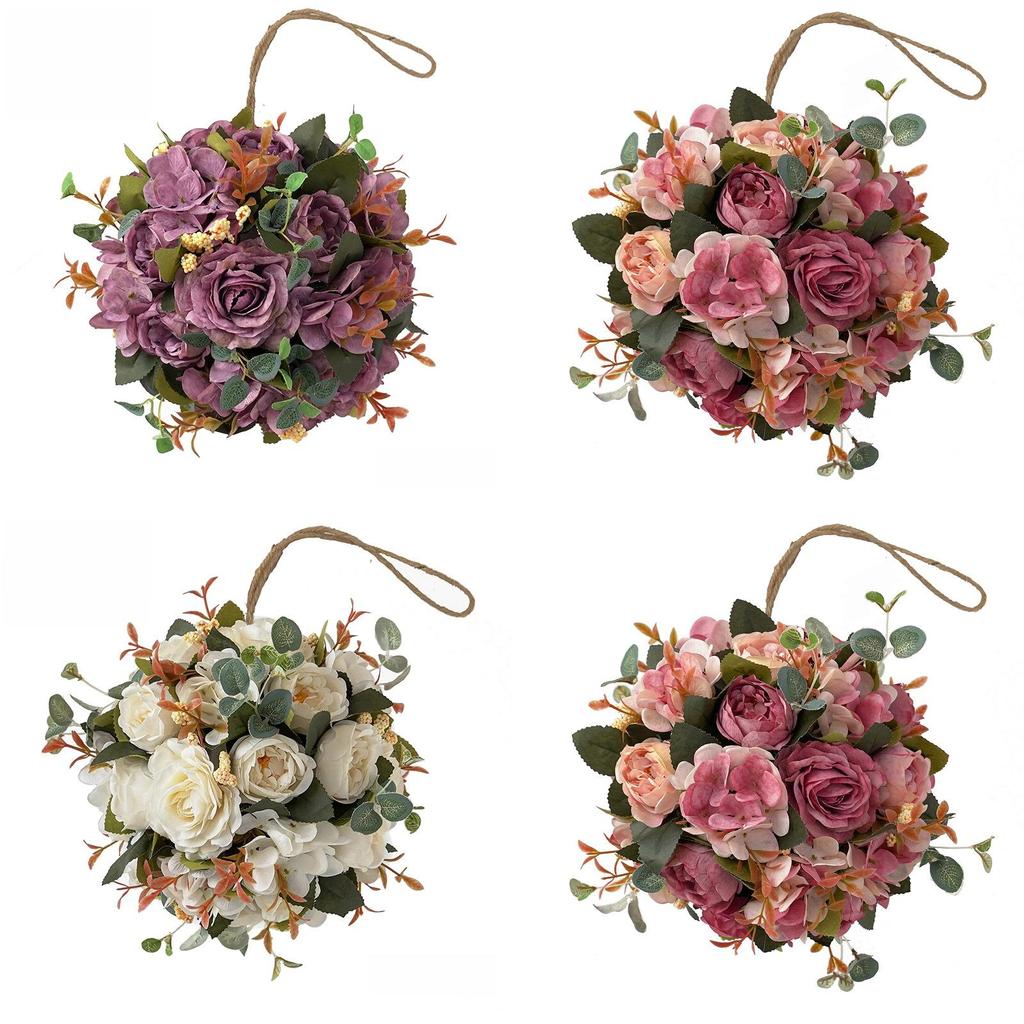 Hydrangea Peony Decorative Flower Ball With Silk Material For Wedding Venue And Garden Decor
