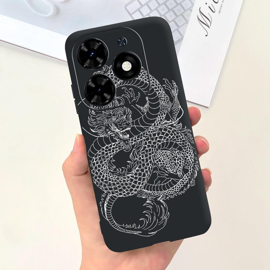 For Tecno Spark GO 2024 Case Spark 20C Spark20 Pop 8 Para Shell Silicone Soft TPU Bumper Cartoon Cool Cute Style Pattern Capas