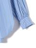 SHIPS for Machine Washable Lace and Striped Light One Size Women's Shirt, Blue, 311111977,