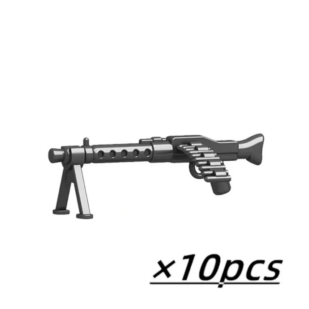 WW2 Military Weapon MOC Mini Building Blocks Figures Soldier US Soviet Rifle Gun Rocket Launcher MG42 RPG Bullet Bricks Toys