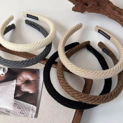 Soild Color Elegant Hair Hairbands Girls Headbands Female Hair Accessories Vintage HairBand Headdress Wash Face Headwear Gifts