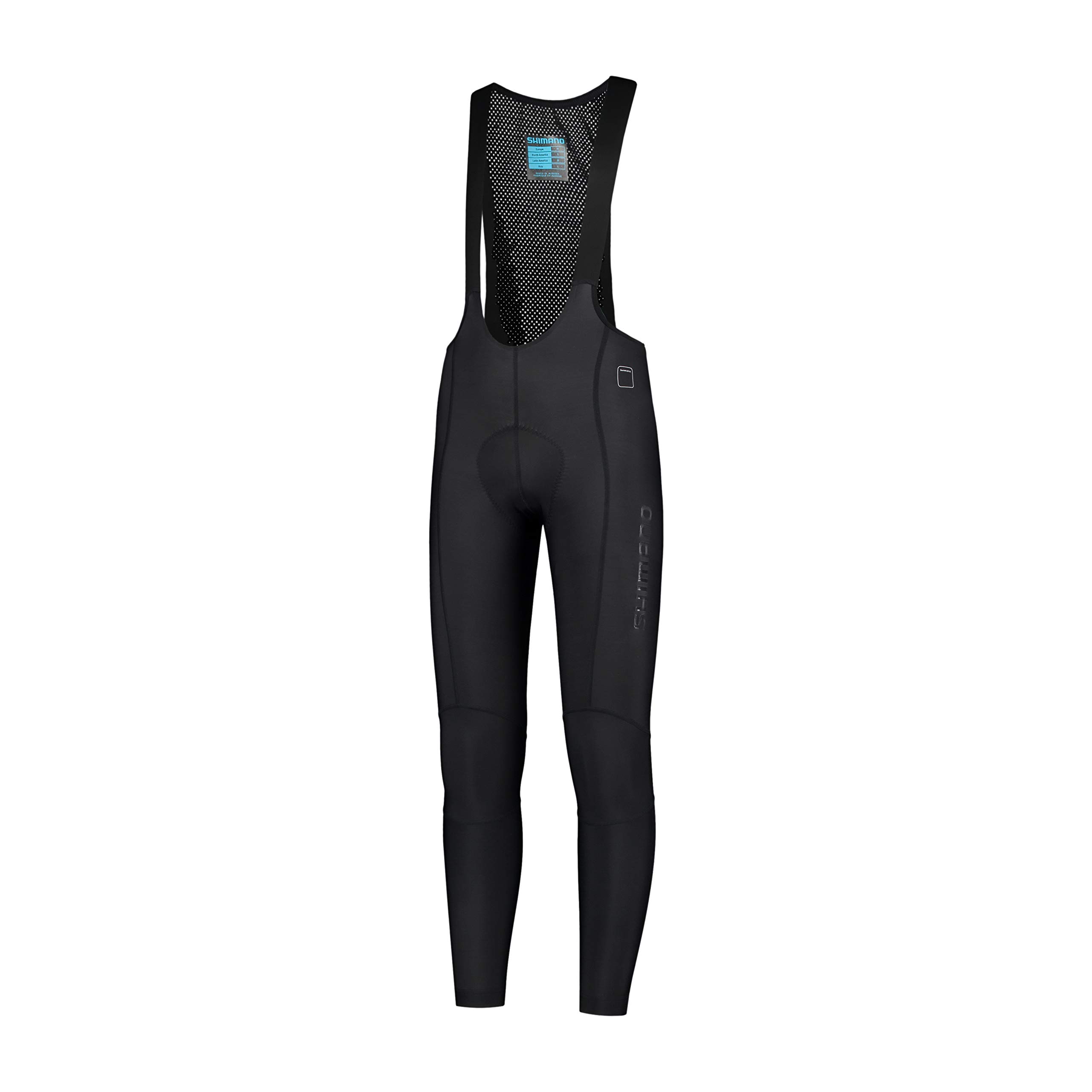 

SHIMANO Cycling Tights Evolve Light Thermal Bib Tights Black L MY20 чёрный