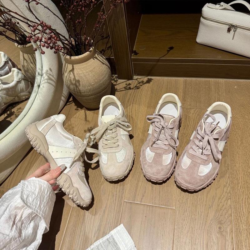 Korean version of Dexun shoes women's sports shoes 2025 new casual single shoes women's shoes macaron Forrest Gump shoes ins tide