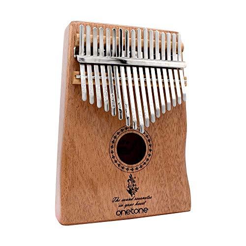 

ONETONE One-Tone Kalimba (Thumb Piano) 17-Key Beginner Set, Mahogany, OTKL-02/MH (Includes Case, Cloth, Finger Sleeves, Key Stickers, Adjustment Hamme