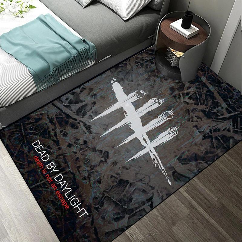 D-Dead by Daylight survival horror escape game Large Area Rugs Carpet for Home Living Room Bedroom Sofa Doormat Floor Play Mat