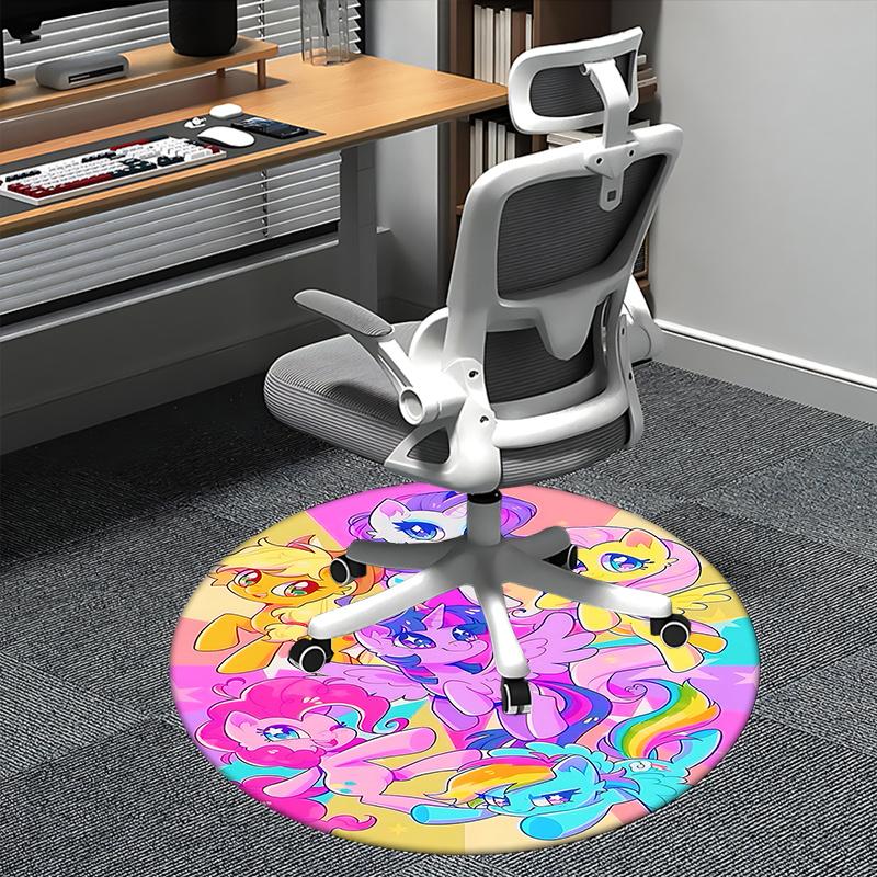 Colorful My Little Pony Round Chair Mat - Home Decor