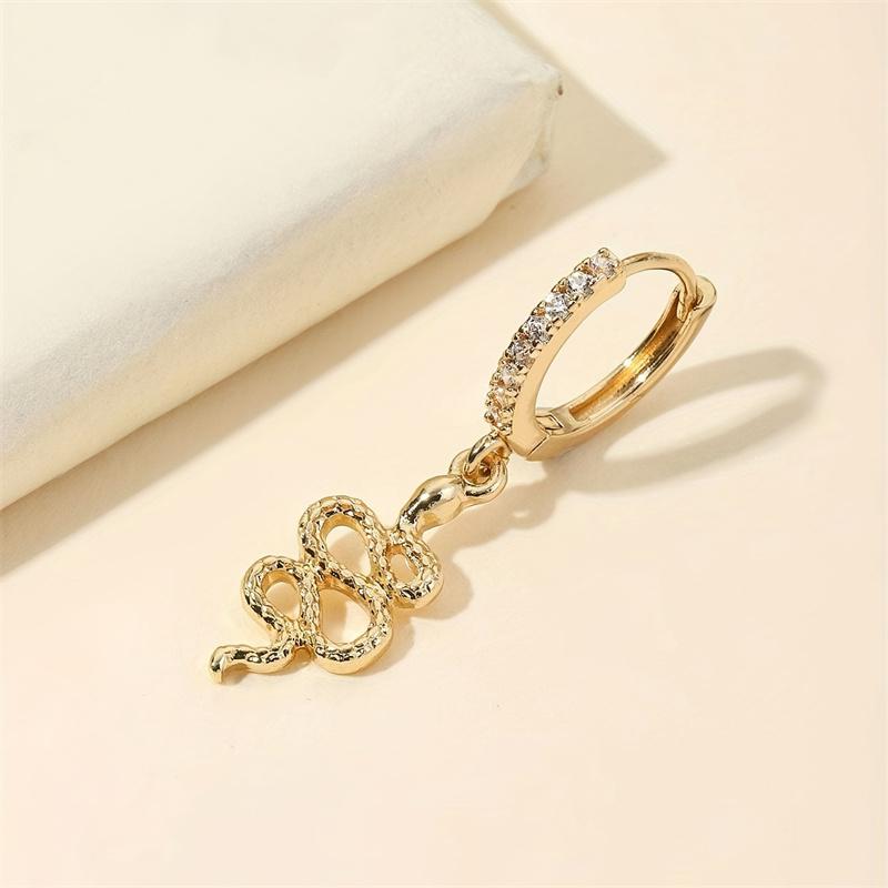 

1 шт. Нержавеющая сталь серпентин циркон пирсинг носа кольцо нос гвоздь универсальный для мужчин и женщин можно использовать как серьги