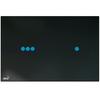 Flush Button Alcaplast Glass Black Night Light-3