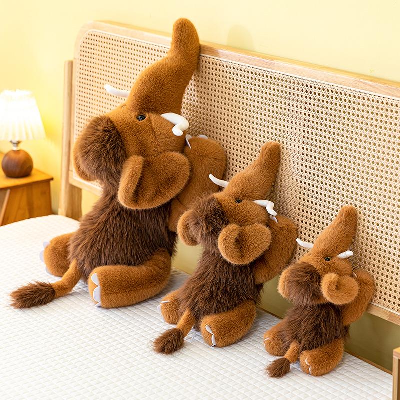 New mammoth plush toy office pillow children's elephant doll bay window ornament birthday gift