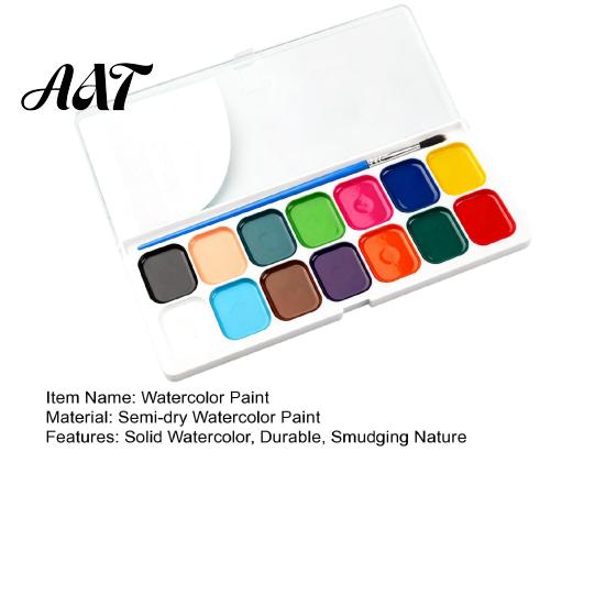 Drawing Tools for Children Watercolor Paint Set, Portable Washable Solid Palette, Bright Art Classroom Supplies Colors Pigment Kit, Kids And