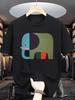 Summer Fashion Unisexs Unisexs Tshirt Pure Cotton Casual Geometric Pattern Printed Comfortable Sport Round Neck Short Sleeved Top