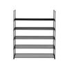 5 Tiers Shoe Rack Shoe Tower Shelf Storage Organizer For Bedroom, Entryway, Hallway, and Closet Black Color
