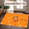 Custom Name Crystal Velvet Rug,Naruto Comfortable Anti Slip Floor Mat For Room Decoration