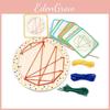 Wooden Threading Nail Board Graphic Rope Winding Tangram Puzzle For Toddlers Educational Toy