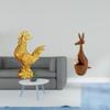 Chicken Figurine Feng Shui Decor Statue Sculpture Animal Decorative Party Favor Funny Desktop