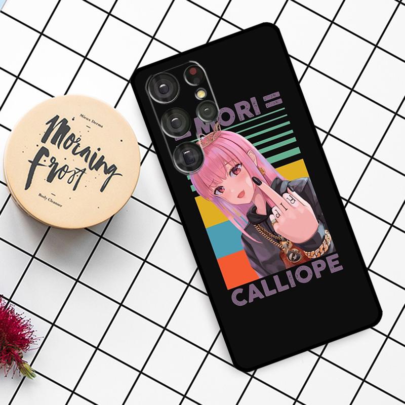 Mori Calliope Hololive Case For Samsung Galaxy S25 Ultra S20 S21 S22 S23 S24 Ultra S9 S10 Plus S25 FE Phone Cover