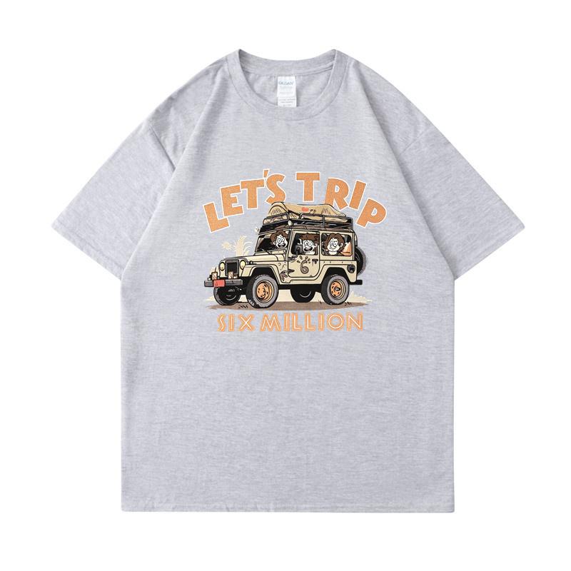 Sturniolo Triplets Let's Trip 6M Safari Hoodies Women Men Fashion Funny Casual  Y2Summer Cotton T-shirt