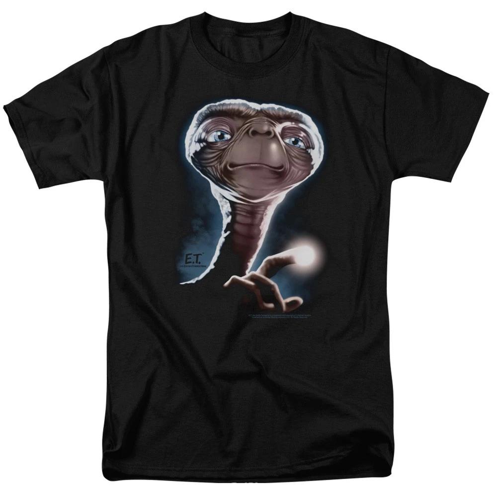 E.T. the Extra-Terrestrial - Portrait - Adult Unisex T-Shirt - Black XS