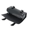 Black PU Leather Motorcycle ATV Round Barrel Storage Pouch Tool Bag 300*85*125mm