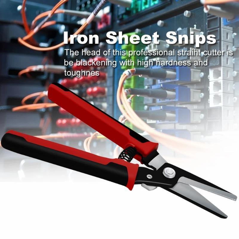 Heavy Duty Serrated Blades Household Hand Tool Gauze Cutting Metal Sheet Shearing Scissors With Safety Lock Shears