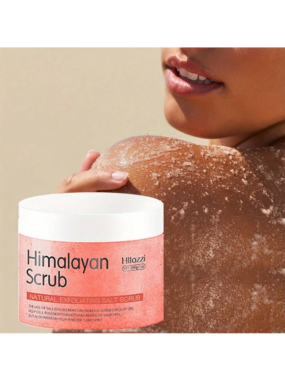 

Гималайский скраб Скраб для тела Солевой пилинг Глубокое очищение кожи от отложений пигментации Мягкое, не раздражающее и увлажняющее кожу