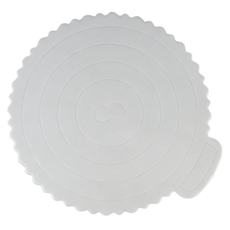 Set of 5 Nonslip Plastic Cake Stands with Textured Bottom ABS Texture for Firm Cake Positioning During Parties and Event